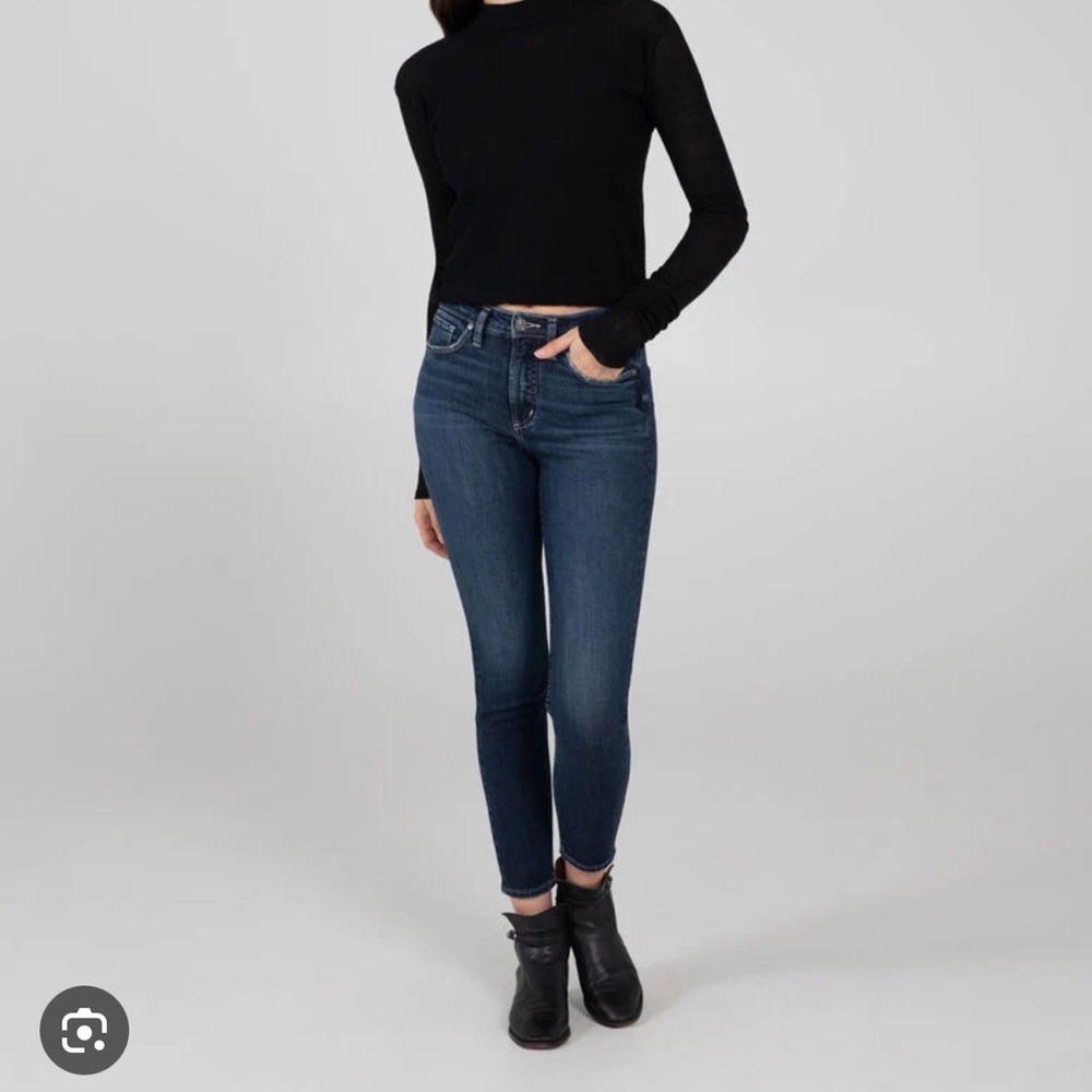 Silver Jeans Dark Indigo Skinny Jeans - Women